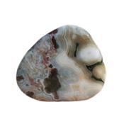Jaspe Orbiculaire galet pierre plate (3 à 4 cm)