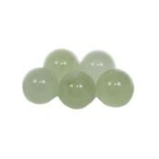 Jade de Chine Perle Ronde Lisse Non Percée 8 mm (Lot de 10 perles)