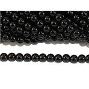 Obsidienne Oeil Céleste Perle Ronde Lisse Percée 8 mm (Lot de 10 perles)