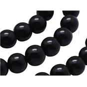 Perle en Bois d'Ebène Noir 10 mm (Par Lot de 2 perles)