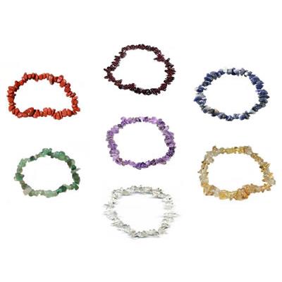 7 Chakras Bracelets en Pierre Baroque - Lot de 7 bracelets