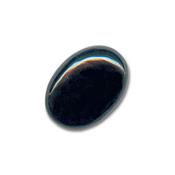 Agate Noire cabochon pierre polie 25x18 mm