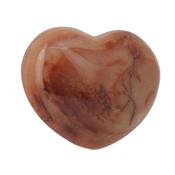 Cornaline Gros galet pierre Coeur (200 à 250 grammes)