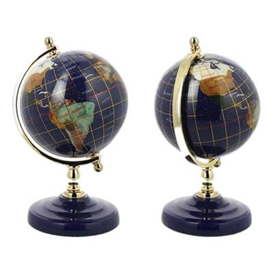 Globe Terrestre 11 cm en Pierres Semi Précieuses