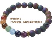 Bijoux Lot de 2 Bracelets Perles BALI (Pochette Jute)