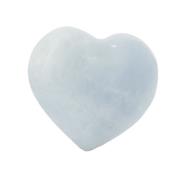 Calcite Bleue Gros galet pierre Coeur (150 à 200 grammes)