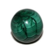 Boule en pierre de Malachite Extra (4 à 5 cm) avec socle