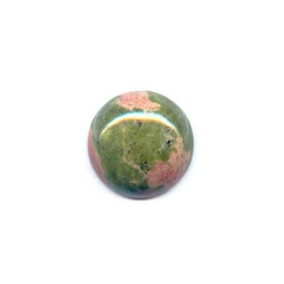 Cabochon rond 8 mm en Unakite pierre gemme