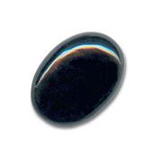 Agate Noire cabochon pierre polie 40x30 mm
