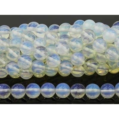 Opalite Perle Ronde Lisse Percée 6 mm (Lot de 20 perles)