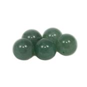 Aventurine Verte Perle Ronde Lisse Non Percée 6 mm (Lot de 10 perles)
