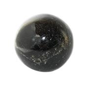 Boule en pierre de Tourmaline Noire (6 à 7 cm) avec socle