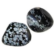 Obsidienne Neige Gros galet pierre roulée (100 à 125 grammes)