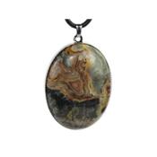 Agate Crazy Lace Pendentif Cabochon ovale 40x30 mm Harmony