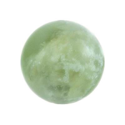 Boule en pierre de Jade de Chine (4 cm) avec socle