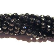 Obsidienne Oeil Céleste Perle Ronde Facettée Percée 8 mm - 128 Facettes (Lot de 10 perles)
