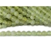 Jade de Chine Perle Ronde Lisse Percée 10 mm (Lot de 5 perles)