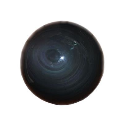 Boule en pierre d'Obsidienne Oeil Céleste (4 cm) avec socle