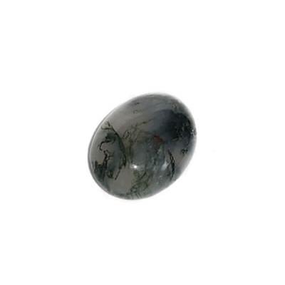 Agate Mousse cabochon pierre polie 18x13 mm