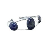 Bracelet en Lapis Lazuli Cabochons Rond et Ovale Harmony