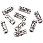 Séparateur Tube 13 x 5 mm de Perles style Tibétain (Par Lot de 2)