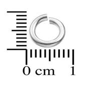 Anneau Simple Rond Ouvert 8 mm en Argent 925 (Lot de 5 anneaux)