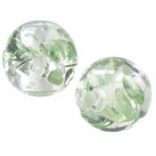 Perle en Résine Verte Lisse 8 mm (Par Lot de 5 Perles)