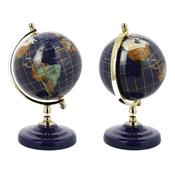 Globe Terrestre 11 cm en Pierres Semi Précieuses