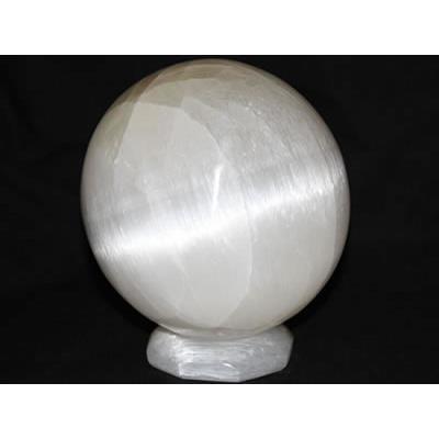 Boule en pierre de Sélénite (11 à 13 cm) 