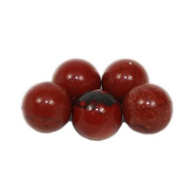Jaspe Rouge Perle NON Percée 8 mm (Lot de 10 perles)
