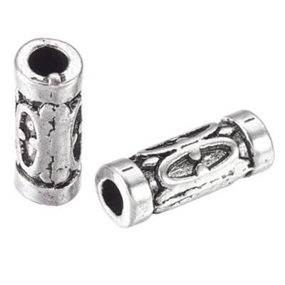 Séparateur Tube 13 x 5 mm de Perles style Tibétain (Par Lot de 2)