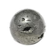 Boule en pierre de Pyrite (4 à 4,5 cm) avec socle